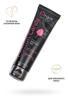 Съедобный интимный гель Orgie Lube Tube Cotton Candy, на водной основе, 100 мл