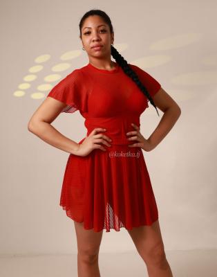 Купальник платье (низ шорты)