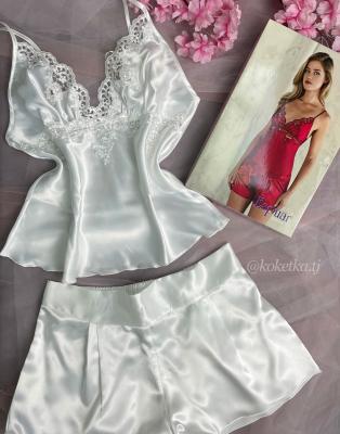 Атласный топ и шорты от Espuar