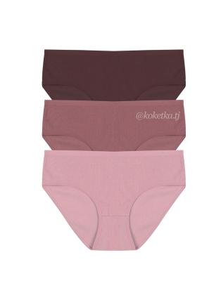 Набор хлопковых трусиков — слип (3 шт) (XL, 2XL, 3XL)