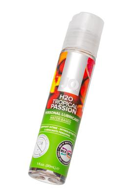 Съедобный лубрикант со вкусом тропических фруктов JO H2O Tropical passion, 30 мл