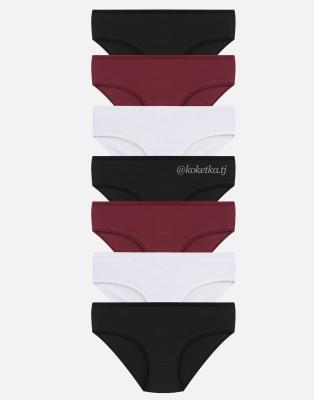 Набор хлопковых трусиков — слип (7 шт) (XL, XXL, 3XL, 4XL)