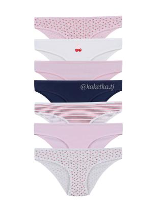 Набор хлопковых трусиков — слип (7 шт)