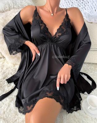 Нежная сорочка с халатом