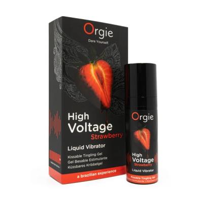 Гель Orgie High Voltage Strawberry усиленный эффект, клубничный вкус, 15 мл