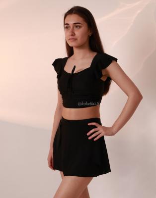 Раздельный купальник с юбочкой