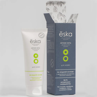 Ёska - лубрикант на водной основе Летняя ночь, съедобный, 75 мл