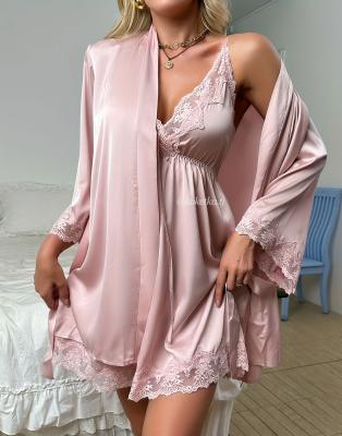 Нежная сорочка с халатом