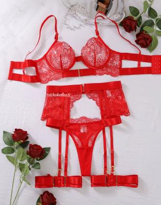 Сексуальный комплект белья с поясом