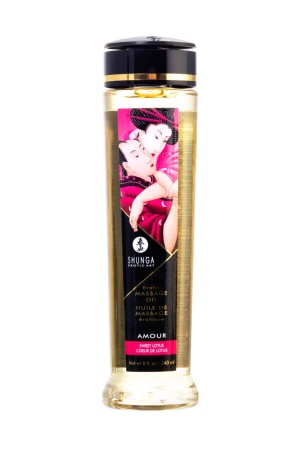 Масло для массажа Shunga Amour «Sweet Lotus», с ароматом цветов лотоса, возбуждающее, 240 мл