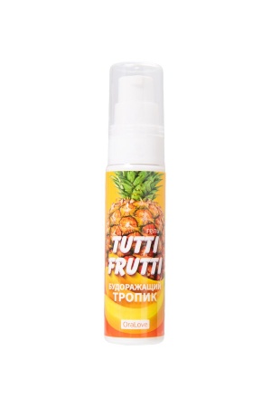 Съедобная гель-смазка TUTTI-FRUTTI для орального со вкусом экзотических фруктов 30 г