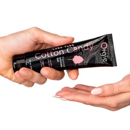 Съедобный интимный гель Orgie Lube Tube Cotton Candy, на водной основе, 100 мл