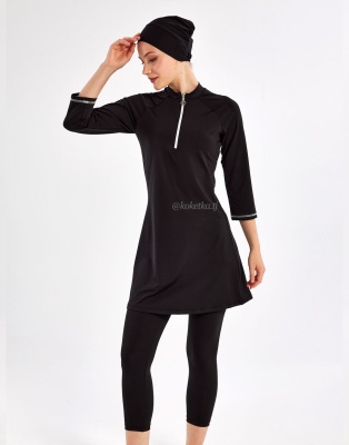 Модный купальник с короткими лосинами