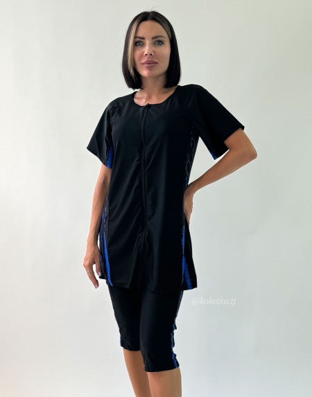 Модный купальник с короткими лосинами