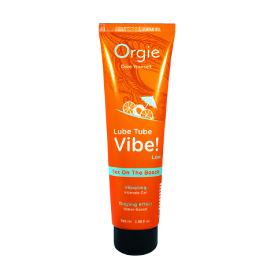 Лубрикант с эффектом вибрации Orgie Lube Tube Vibe Medium Pina Colada, 100 мл