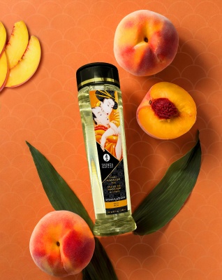 Масло для массажа Shunga Coconut Thrills, с ароматом персика, возбуждающее, 240 мл