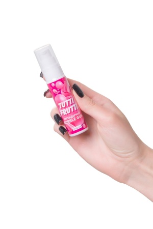 Съедобная гель-смазка TUTTI-FRUTTI для орального со вкусом BUBBLE GUM, 30 гр