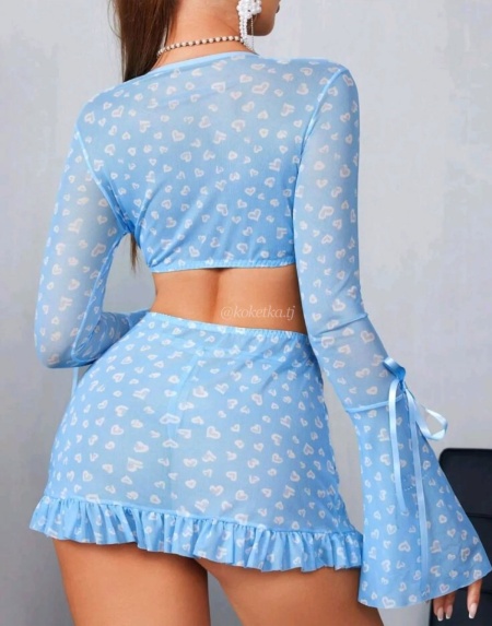 Эротический комплект с юбкой