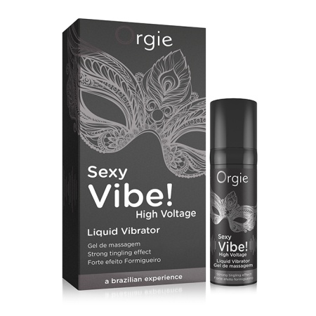 Гель для массажа ORGIE Sexy Vibe High Voltage с усиленным эффектом вибрации, 15 мл 