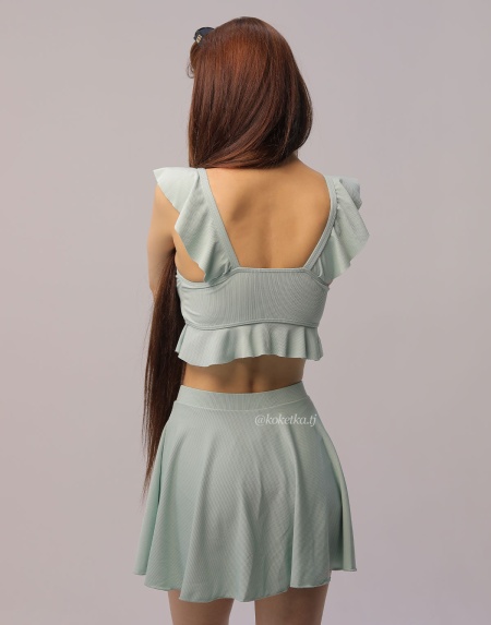 Раздельный купальник с юбочкой