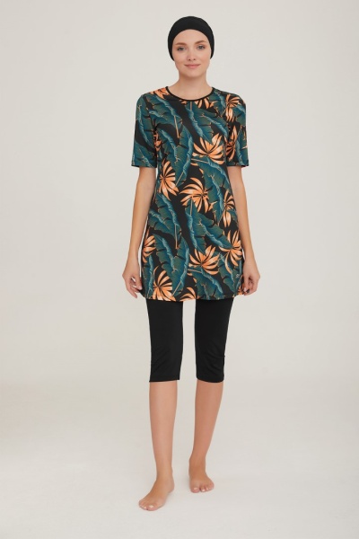 Модный купальник с лосинами   