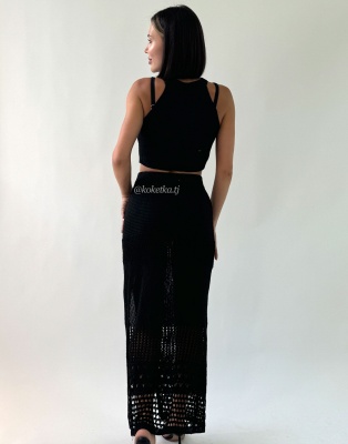 Пляжный топ с юбкой