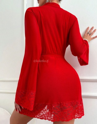 Прозрачная сорочка с халатом