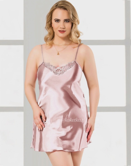 Атласная сорочка (2XL, 3XL, 4XL)