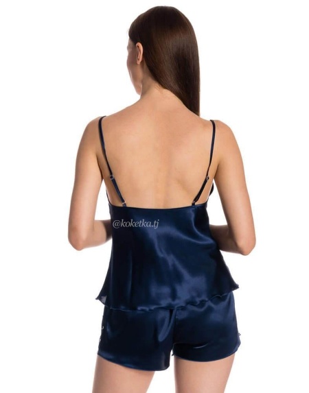Атласный топ и шорты от Espuar
