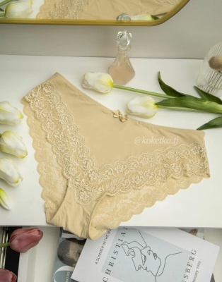 Гипюровые трусики слип