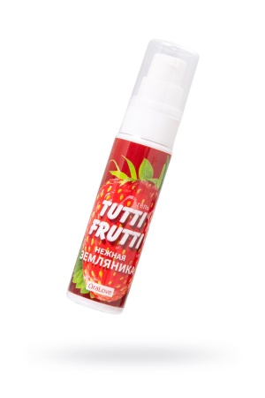 Съедобная гель-смазка TUTTI-FRUTTI для орального интима со вкусом земляники 30г