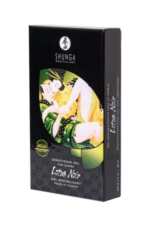 Возбуждающий гель для влюбленных Shunga Lotus Noir, уникальная формула с L-аргинином, 60 мл
