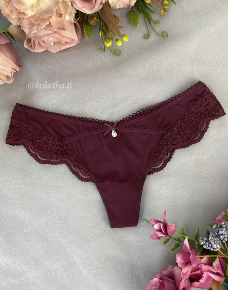Кружевные трусики бразилиана