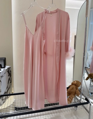 Нежная сорочка с халатом