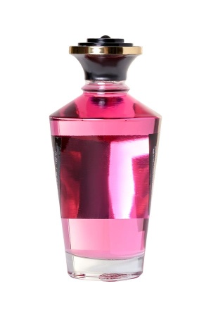 Съедобное массажное масло Shunga Raspberry Feeling, разогревающее, малина, 100 мл