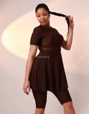 Купальник платье с шортами