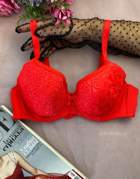 Кружевной бюстгальтер (большие чашки C)
