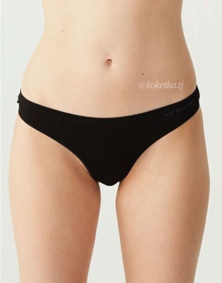 Набор трусиков — стринг от U.S. POLO ASSN (черный, бежевый, белый, фуксия, черный - 5 шт)