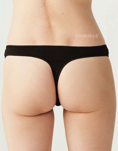 Набор трусиков — стринг от U.S. POLO ASSN (черный, бежевый, белый, фуксия, черный - 5 шт)