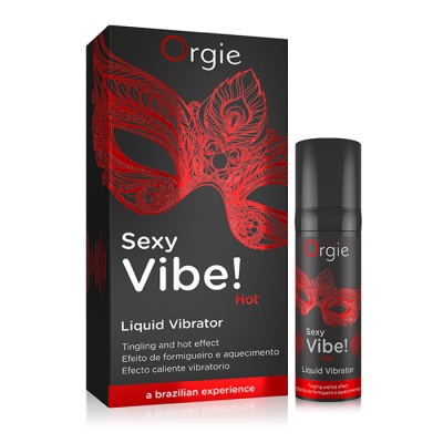 Гель Orgie Sexy Vibe Hot с разогревающим и вибрирующим эффектом, 15 мл 