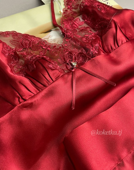 Атласный топ и шорты от Espuar