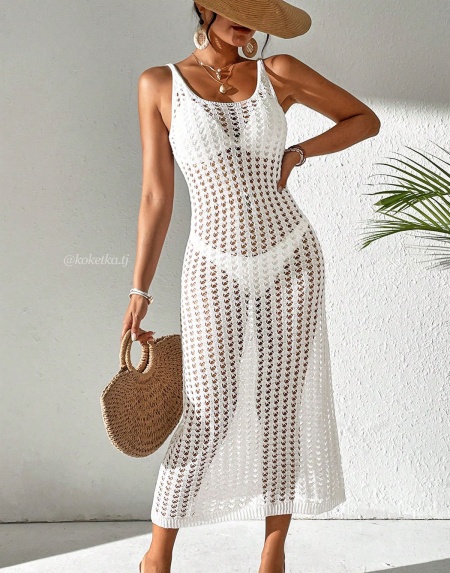 Пляжное платье без рукавов