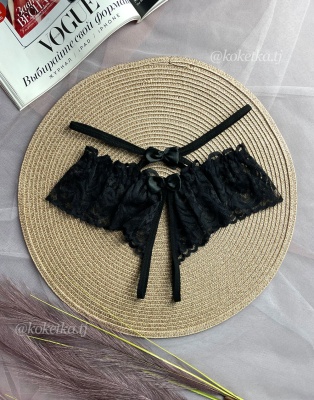 Эротические трусики-стринг с доступом