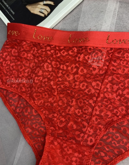 Гипюровые трусики слип 