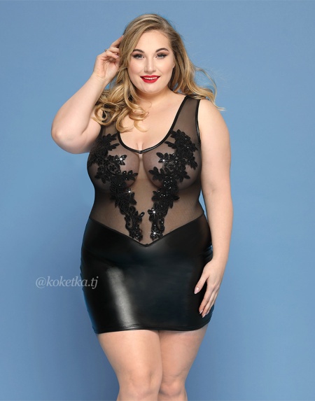 Сексуальное мини-платье (Plus Size)