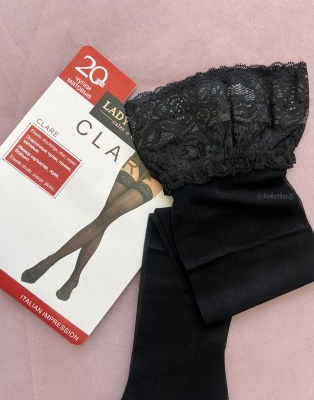 Чулки с кружевной коронкой (20 ден)