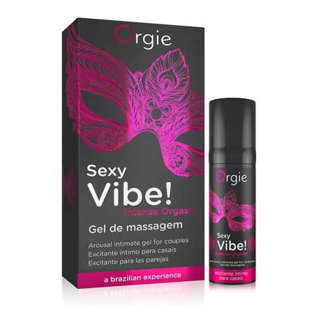 Гель для массажа ORGIE Sexy Vibe Intense Orgasm с разогревающим и охлаждающим эффектом, 15 мл