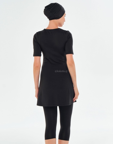 Платье и укороченные лосины