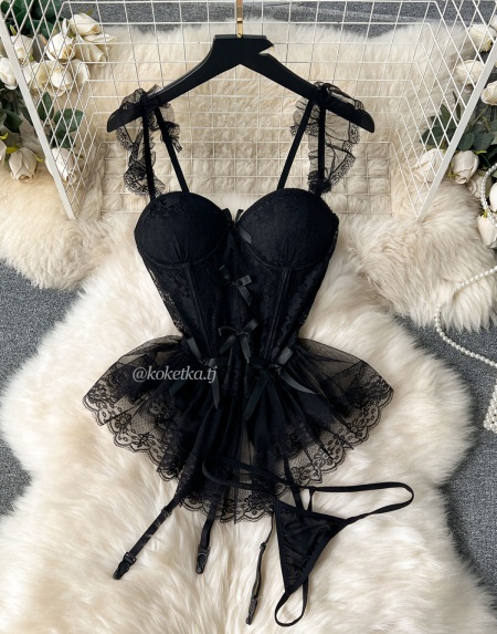 Корсет с пажами для чулок