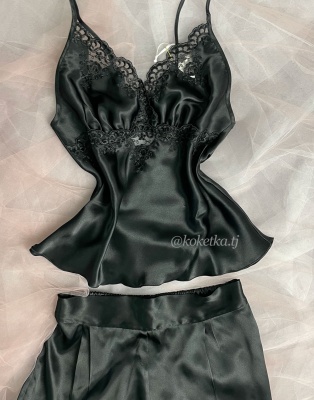 Атласный топ и шорты от Espuar